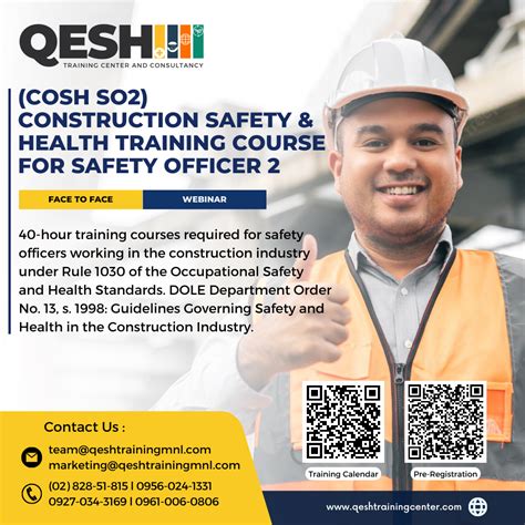 Construction Safety and Health (COSH) Training.